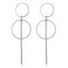 Fashion Statement Earrings 2019 Big Geometric Round Earrings For Women Hanging Dangle Earrings Drop Earing Modern Female Jewelry