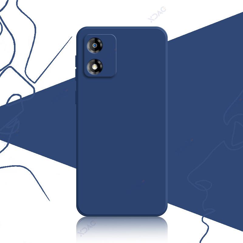 Чехол для мобильного телефона Motorola Moto E13 MotoE13 6,5" Global 360 Soft Luxury Square Liquid Silicone Back Cover Armor Bag