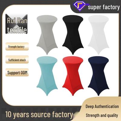 Высококачественная эластичная скатерть для четырехногих коктейльных и барных столов, изготовленная на заказ для свадеб и отелей