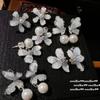 Итальянское Винтажное Кольцо с Камнем Кометы, Винтажное Покрытие 18K Золотом, Яркие Цыганские Серьги с Цирконами