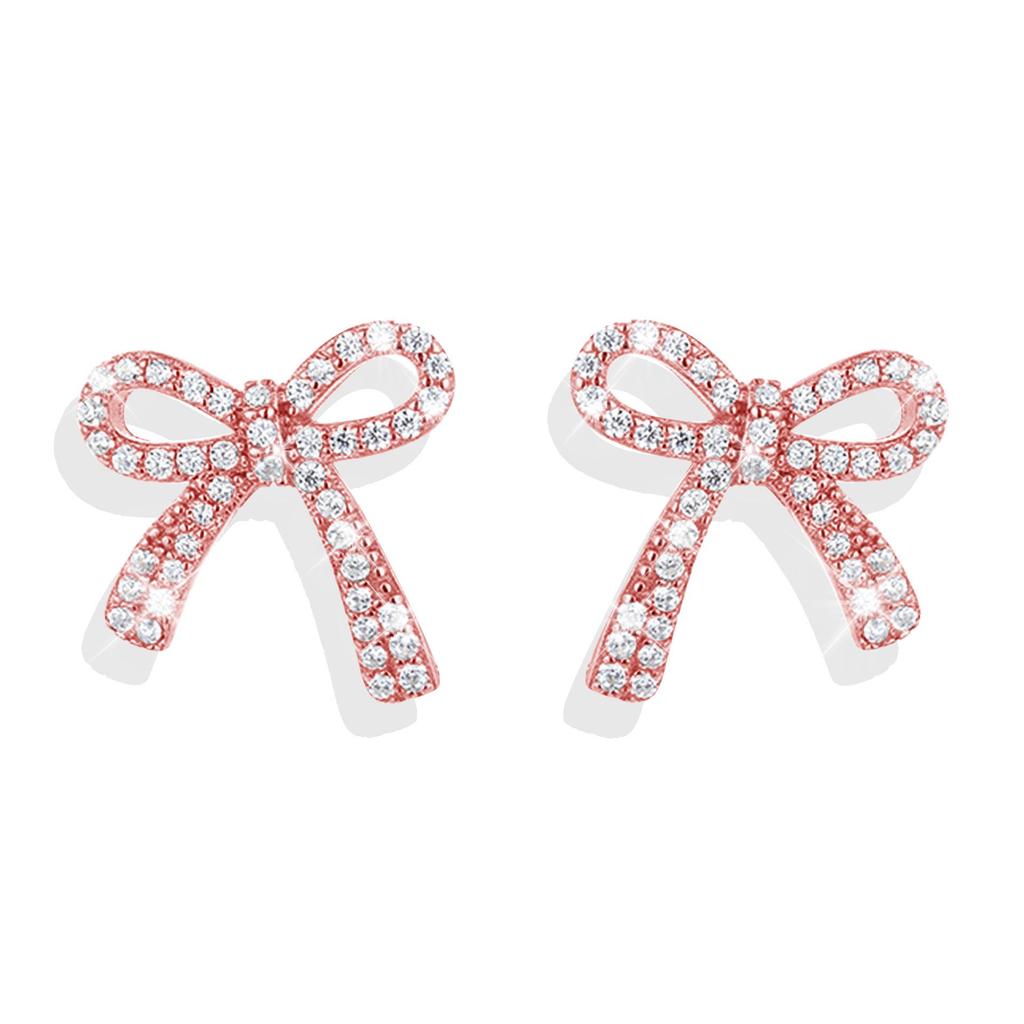 S925 Exquisite Full Diamond Cross Earrings - Simple, Luxurious Silver Needle for Women