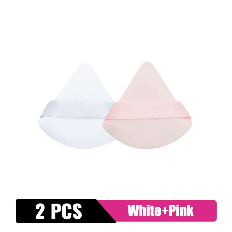 2/4/6/12/20Pcs Triangle Powder Puff Mini Face Makeup Sponge Cosmetics Soft Cotton Face Powder Puff Washable Velvet Makeup Tools