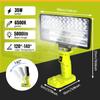 Outdoor Emergency LED Work Light 4000LM 35W Flashlight For Ryobi 18V Lithium P108 P104 Nickel One+ Battery USB Type-C Power Bank