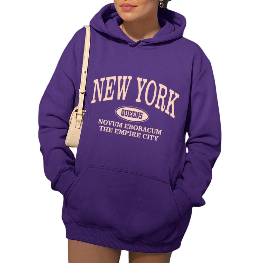 Womens Hoodies Fall Fashion Sweatshirts Printed Casual Long Sleeve Loose Sweatshirt Fall Hoodie Sweatshirt