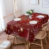 Christmas Snowflake Texture Kitchen Supplies Living Room Coffee Table Home Decor Dining Table Waterproof Tablecloth
