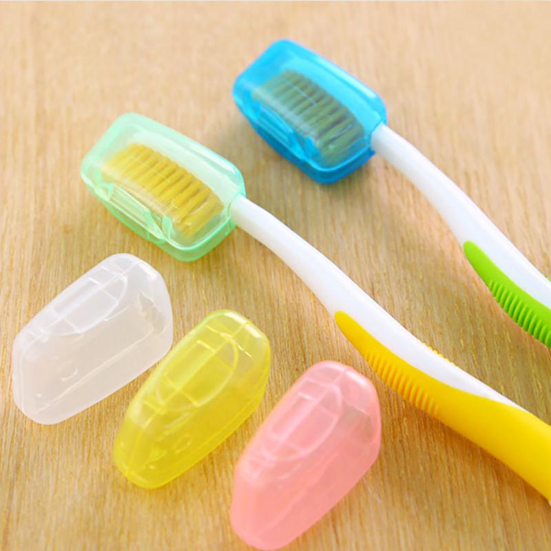 5 шт., портативная дорожная зубная щетка, чехол, защитный колпачок, очиститель щетки для похода и кемпинга
