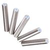 5pcs 3D Printer M6 30/40/50mm MK8 Thermal Broken Throat Stainless Steel for 1.75mm and 3.00mm Jacket Steel with PTFE Pipe