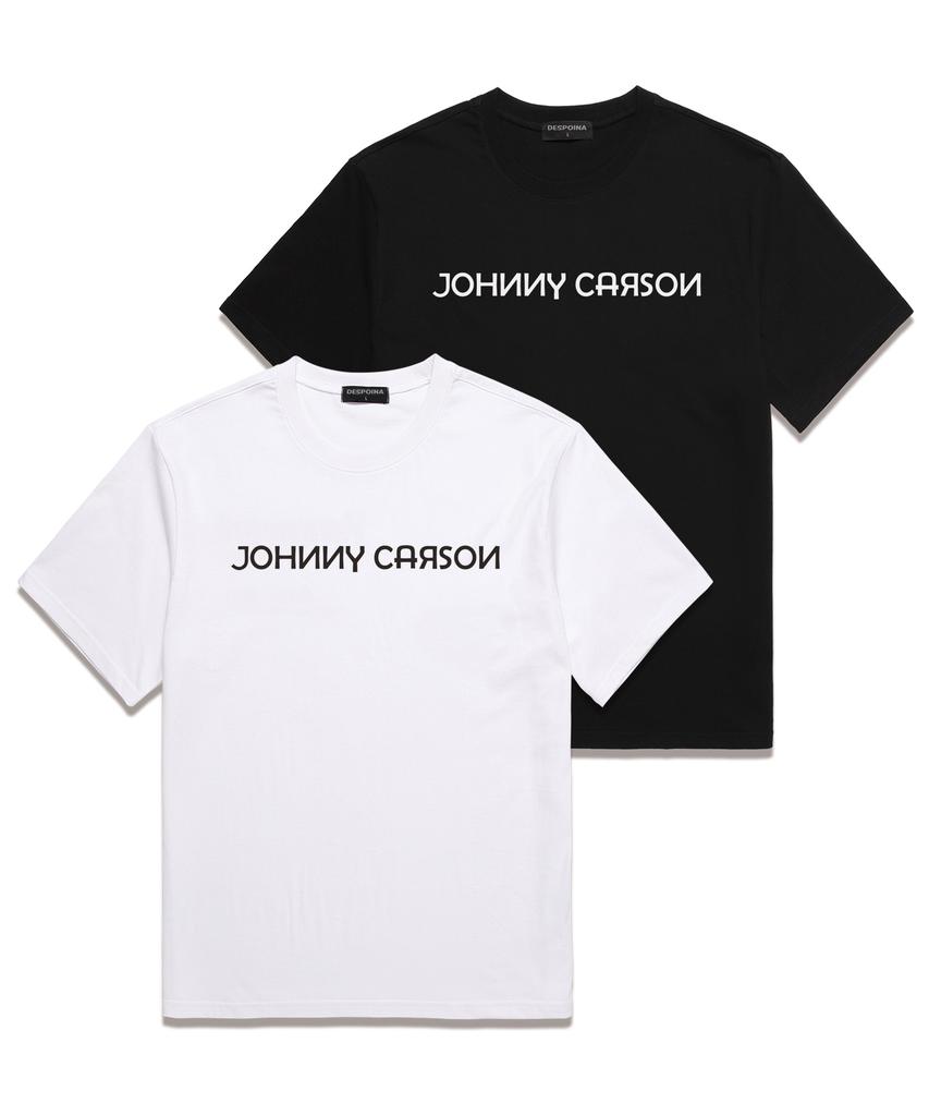 JOHNNY CARSON Simple Logo Short Sleeve T-Shirt (Jcss106) White