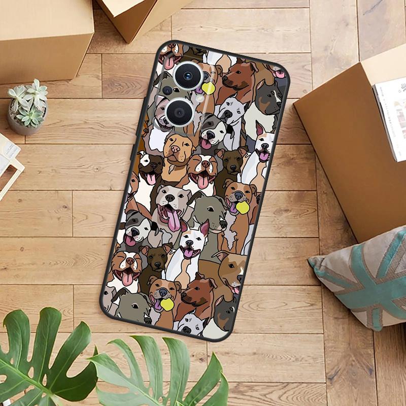 Чехол для телефона с собакой Питбуль для OPPO Reno 14 12 11 13 F 10 Pro 8T 8 Lite OPPO Find X9 X8 X6 X5 Pro Задняя крышка