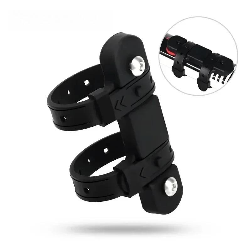 Bicycle Water Bottle Mount Adaptor Silicone Gel Bandage Kettle Cage Strap Seatpost Fork Frame Install Holder Adapter