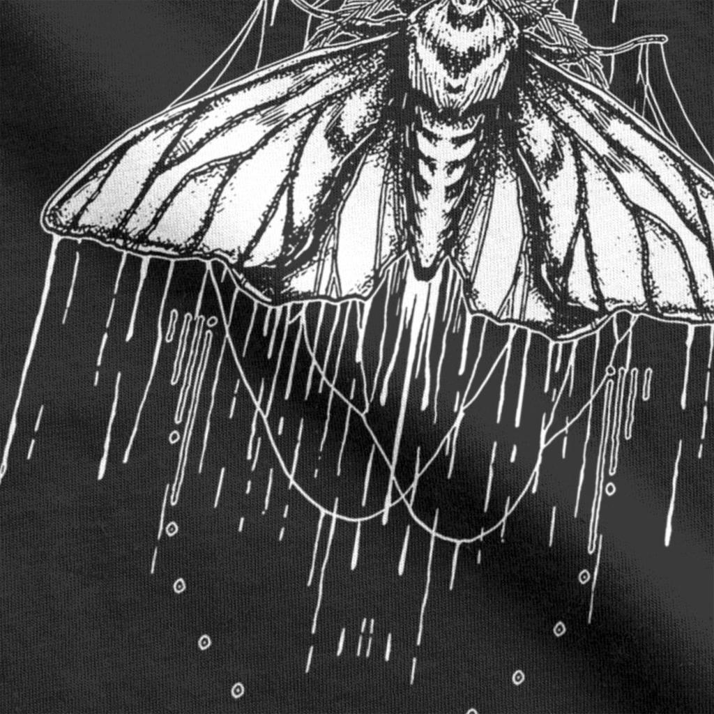 Moth Bad Omens Men's T Shirts Vintage Tees Short Sleeve O Neck T-Shirt 100% Cotton Summer Clothing