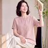 Женская новая вышитая блузка с коротким рукавом в китайском стиле
