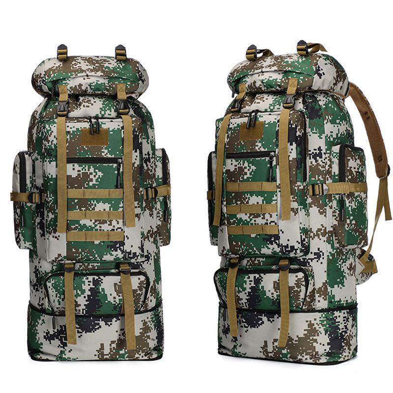 Military 70l80l100loutdoor Rucksack Tactical Backpacks Camping Hiking Trek Bag