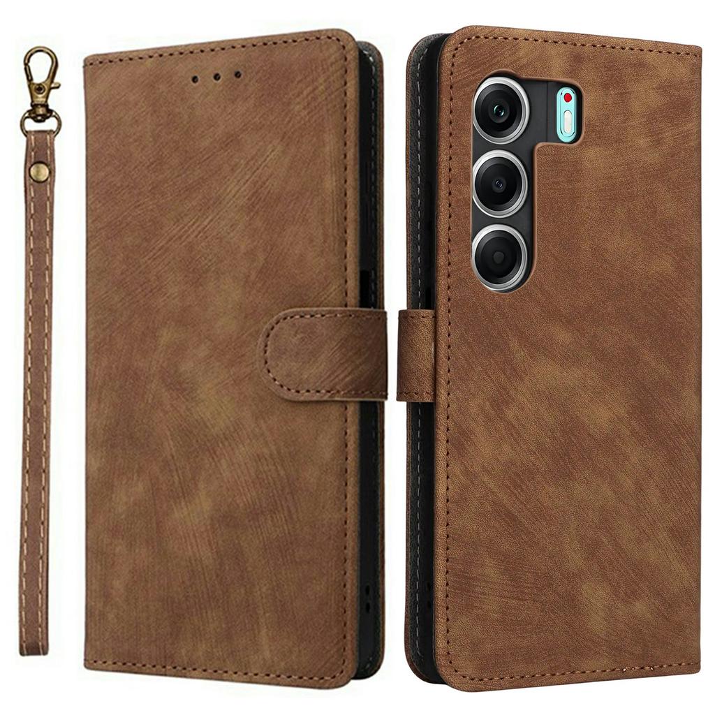 Для TECNO Camon 40 4G CM5 Чехол Кошелек Блокировка RFID Обложка из ПУ кожи Подставка с ремешком