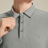 SEVEN Men's 10A Antibacterial Waffle Brushed Long Sleeve Polo Shirt