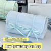 Solid Color Pencil Case Bow Drawstring Stationery Organizer INS Pen Bag  Gift