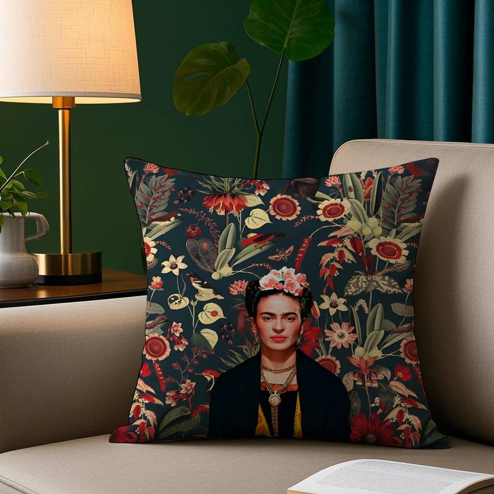 Painting FFridaS Art Pillow Case Short Plush Print Cushion Cover Square Throw Pillow Covers Sofa Home Decor
