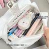 Сумка для ручек в виде балеток с бантом Большая вместимость Ins Студенческая сумка для хранения канцелярских принадлежностей Girl Heart Высокая красота Канцелярская коробка