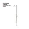 Freestanding Two-Function Brushed Stainless Steel Outdoor Shower Head for Beach and Garden