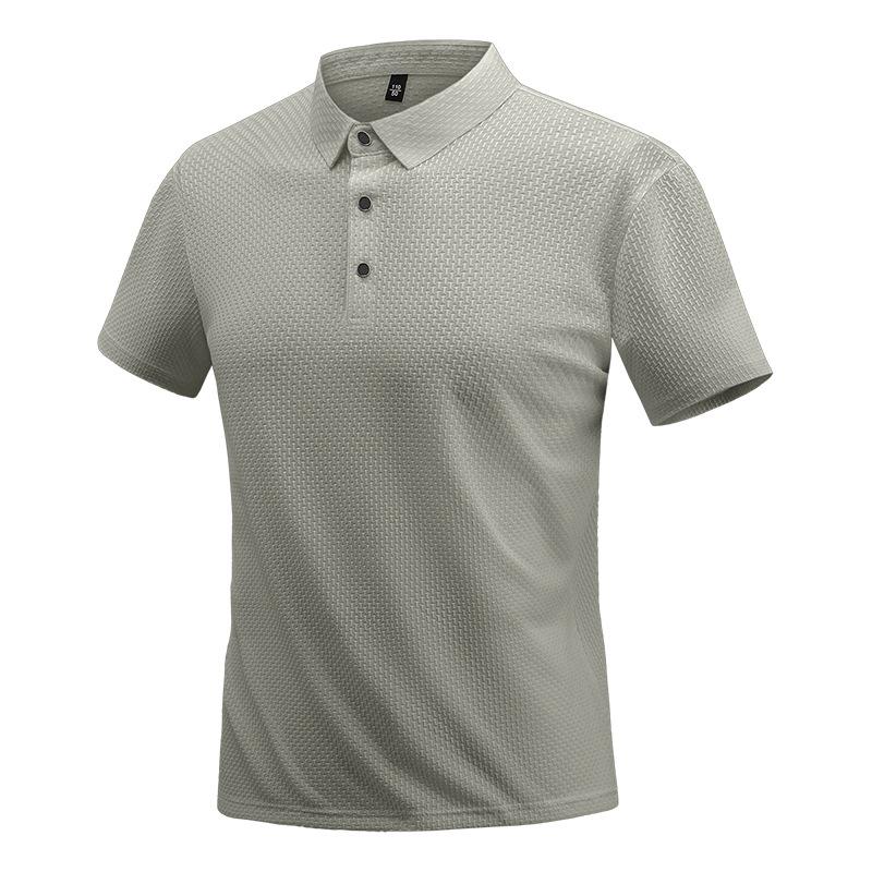 Мужская повседневная рубашка поло с короткими рукавами, удобная, свободная, простая, универсальная, приятная для кожи, мягкая, летняя тонкая рубашка поло