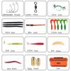 117Pcs/Box Fishing Lures Hook Kit Mixed Artificial Baits Metal Fish Hooks Boxed Rotating Spoon Kit Fishing Tackle Accessories
