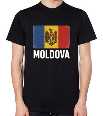 Футболка с флагом Молдовы для мужчин и женщин, унисекс