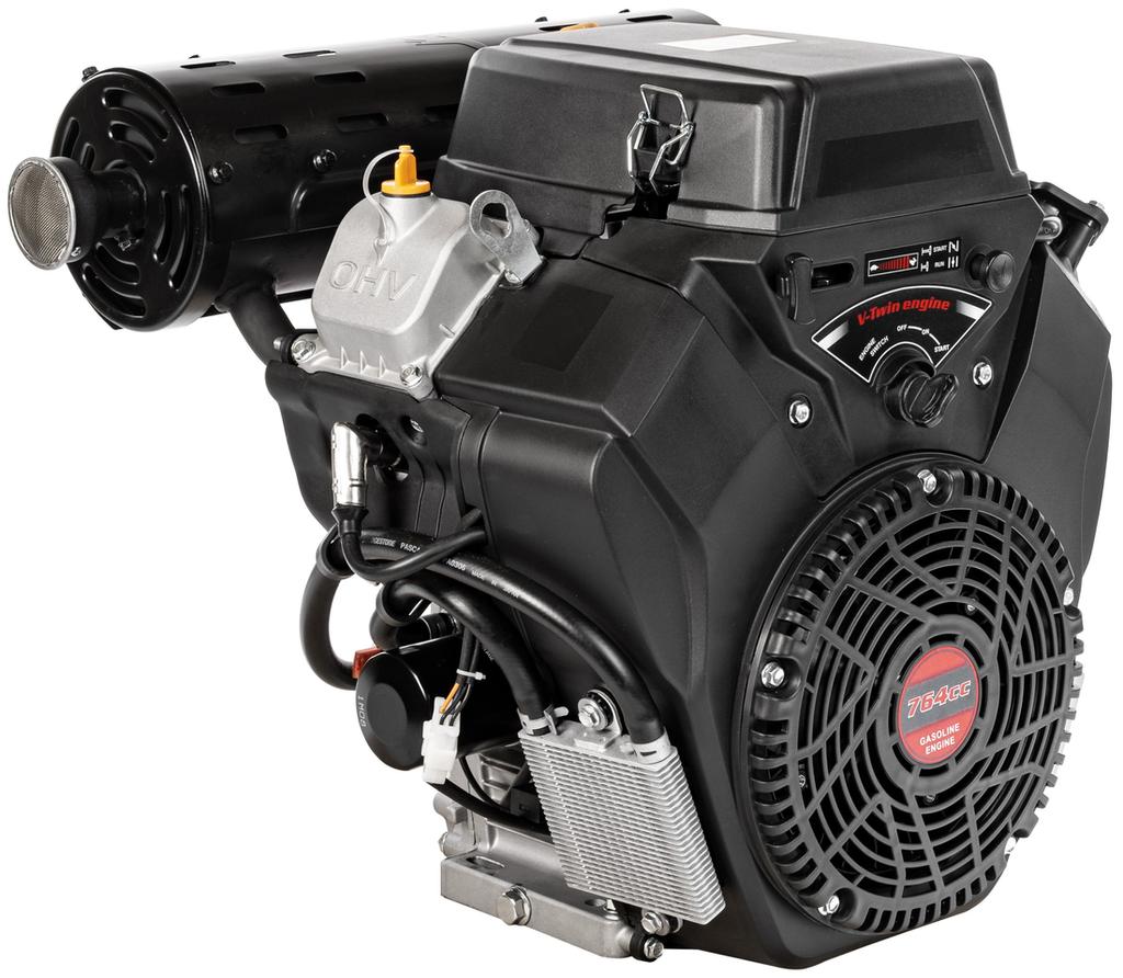 Двигатель Loncin Lc2V80Fd-A Внутреннего сгорания Бензиновый V-Twin V2 27 л.с. Двухцилиндровый Горизонтальный цилиндрический вал 25,4 мм Двигатель Loncin 2V80 Honda, Vanguard, Briggs, Ko
