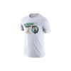 NBA Dri-FIT Celtics Basketball Print Crew Neck Short Sleeve T-Shirt Men Tops White DA6607-100