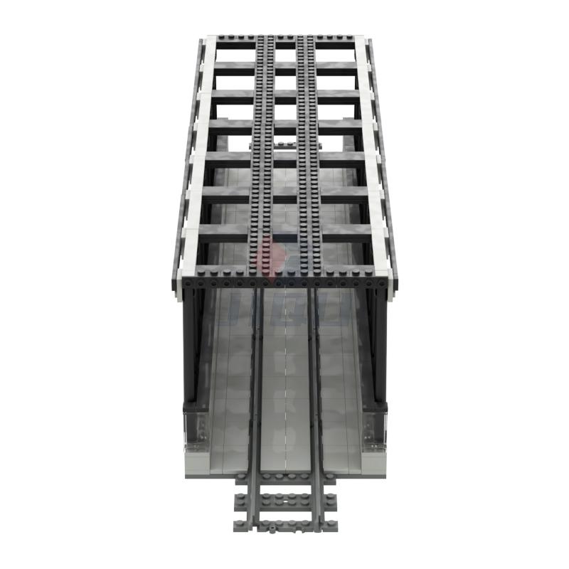 Набор Модель Моста Метро MOC Строительные Блоки Совместимый 53401 Детали Железнодорожных Путей Городская Станция Сборные Кирпичики Детская Игрушка Подарок