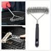 BBQ Brush Clean Tool Barbecue Grill Stainless Steel Bristles Non-stick Kitchen Cleaning Wire Brushes Barbecue Accessories