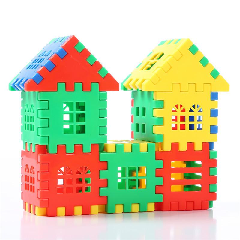 Pp Plastic Big Building Blocks Playset Non-electric Easy To Assemble