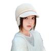 Women's Autumn and Winter New Thickened Warm Knitted Wool Hat for Winter Warm Outdoor Cycling Fluffy Ear Protection Hat