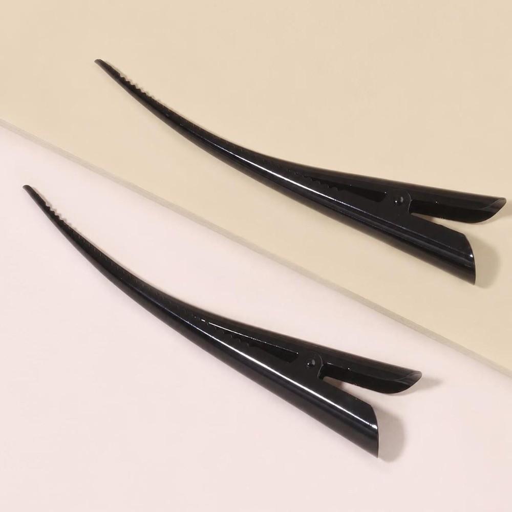 1 Pair 13cm Length Horn Hair Clamps Beak Shape Duck Teeth Hair Clips for Hair Styling