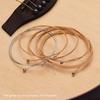 Acoustic Folk Guitar Strings Steel   Golden-Copper Winding Light-Coated Anti-Rust 6pcsCelsiusset