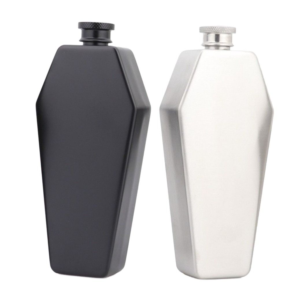 Stainless Steel Kettle Pot 3.5oz 200ml Whiskey Wine Bottle Portable Hip Flask  Home