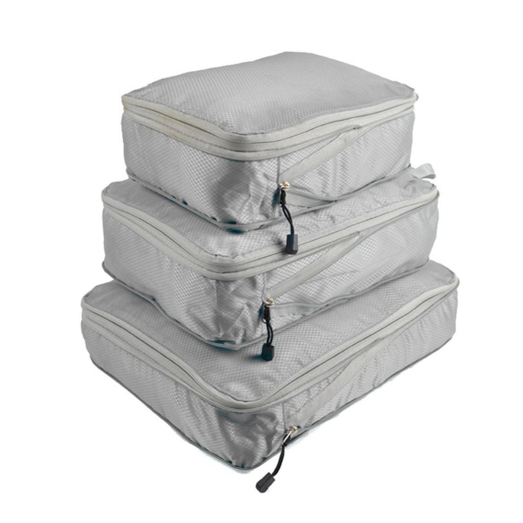 3Pcs/set Compressible Travel Storage Bag Portable Large Capacity Storage Bag Suitcase Luggage Packing Cubes