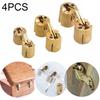 4pcs Wooden Box Invisible Hinges Jewelry Box Concealed Hinge 8mm10mm12mm Brass Cylindrical Cabinet Furniture Hinges Hardware