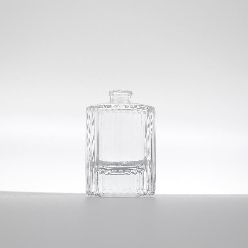 Spot 50ml Vertical Stripe Transparent Spray Perfume Sample Bottle