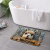Rustic Alpaca Welcome Mat - Whimsical Animal Pattern Decorative Area Rug for Entryway , Patio , Living Room , Non-Slip Floor Mat