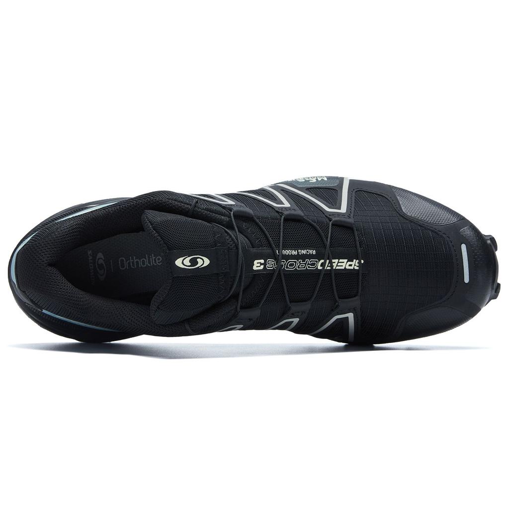 SALOMON Speedcross 3 Comfortable Non-Slip Low-Top Outdoor Functional Shoes Unisex Shoes Black 474386