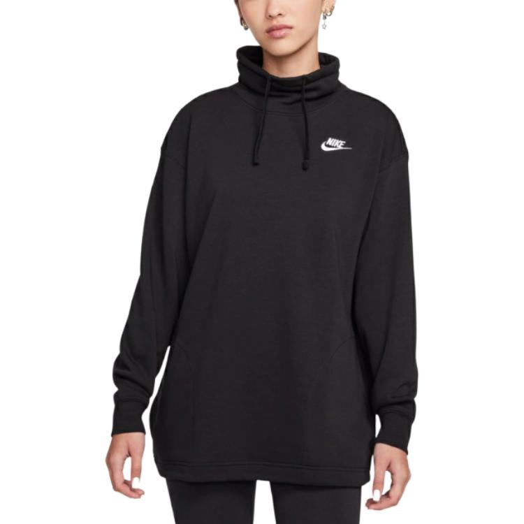 Nike Sweatshirts Women's Black Hooded Moderate FB8665-010