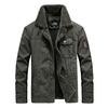 Winter Jackets Men Fur Collar Military Jacket Mens Thicken Warm Outwear Male Fleece Lining Coats