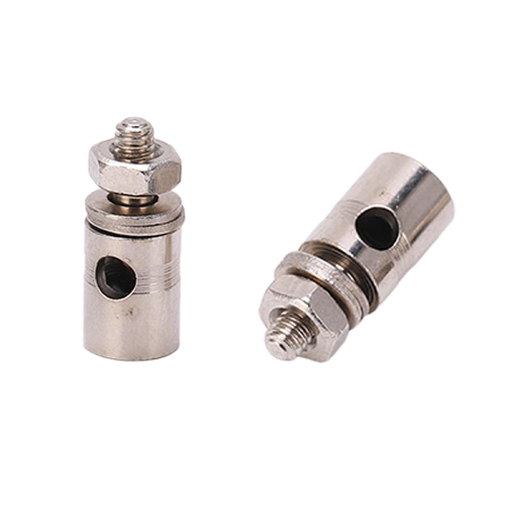 10Pcs 2.1mm RC Plane Pushrod Connector Linkage Metal Quick Adjust Stopper for KT Fixed Wing Aircraft