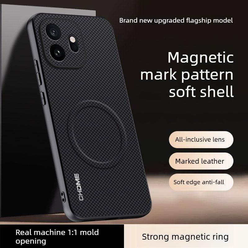 Премиальная текстурированная кожаная задняя крышка-чехол для OnePlus 15T 15/13 T/R, приятная на ощупь, с поддержкой MagSafe, силиконовый бампер