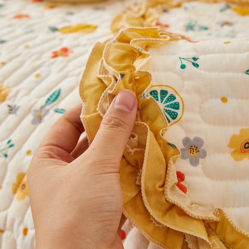 Корейский стиль, свежий, всесезонный, мелкий цветочный узор, ткань из чистого хлопка, диванная подушка, нескользящая подушка, хлопковая диванная подушка, полотенце