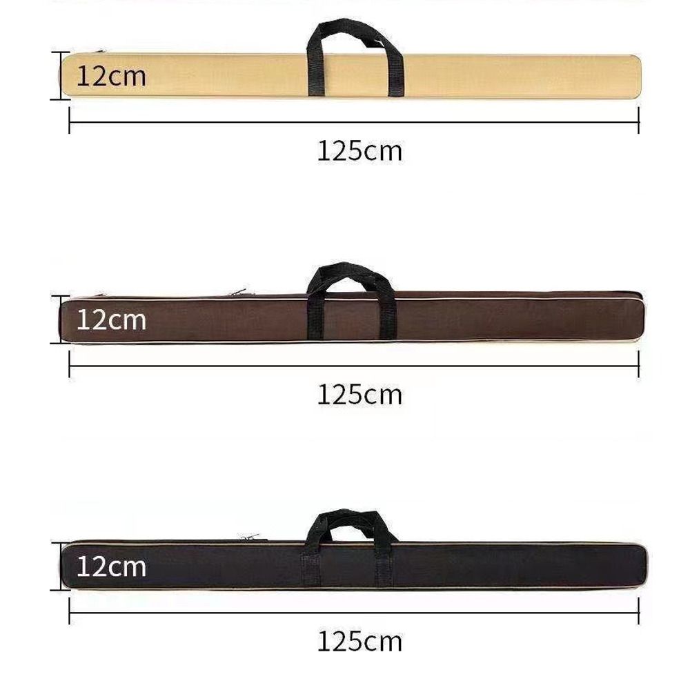 Hand Woven Handle Fishing Rod Case Storage Two Way Zipper Fishing Gear Bag  Storage Umbrella
