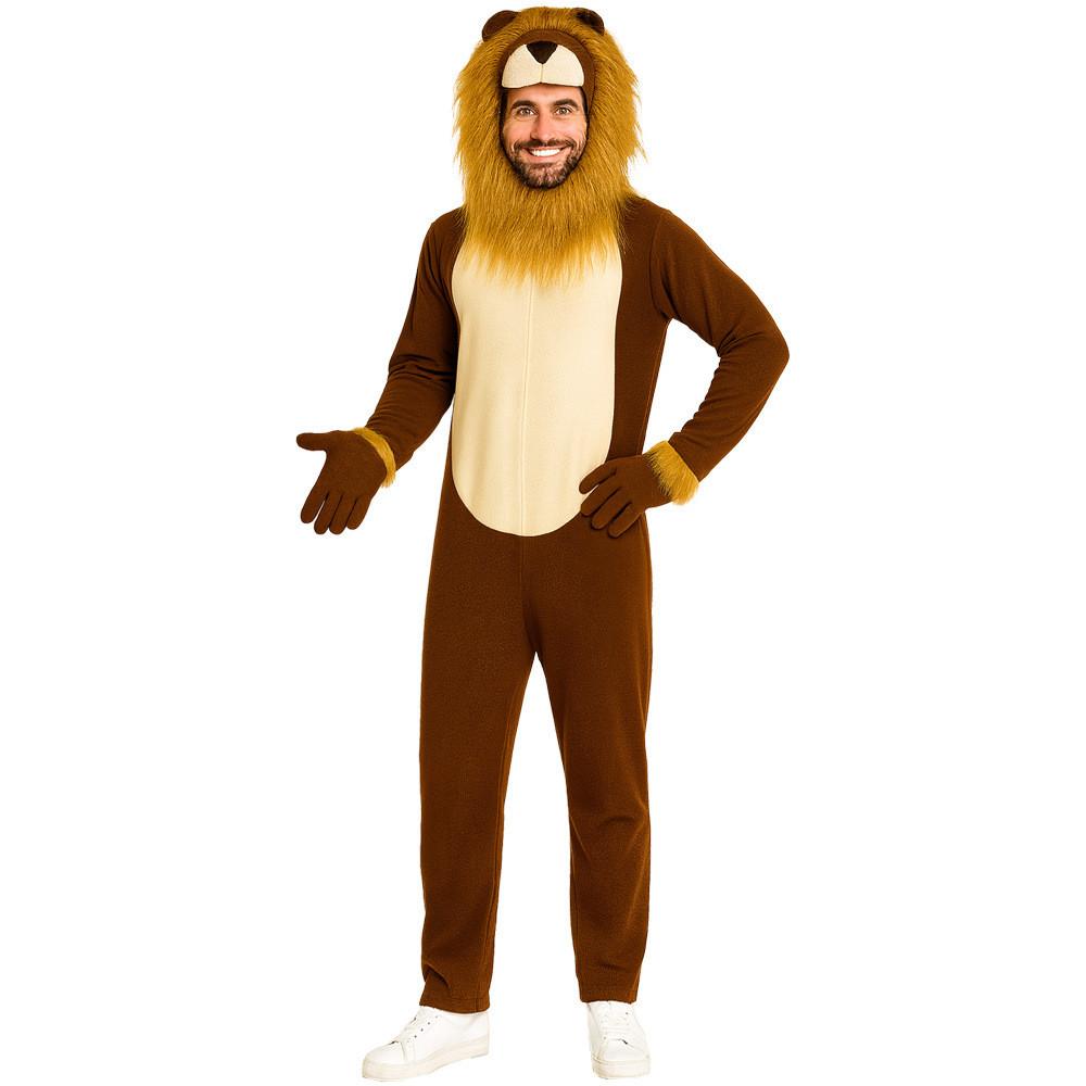 Lion Cosplay Animal Costume Jumpsuits Halloween Role Play Performance Stage