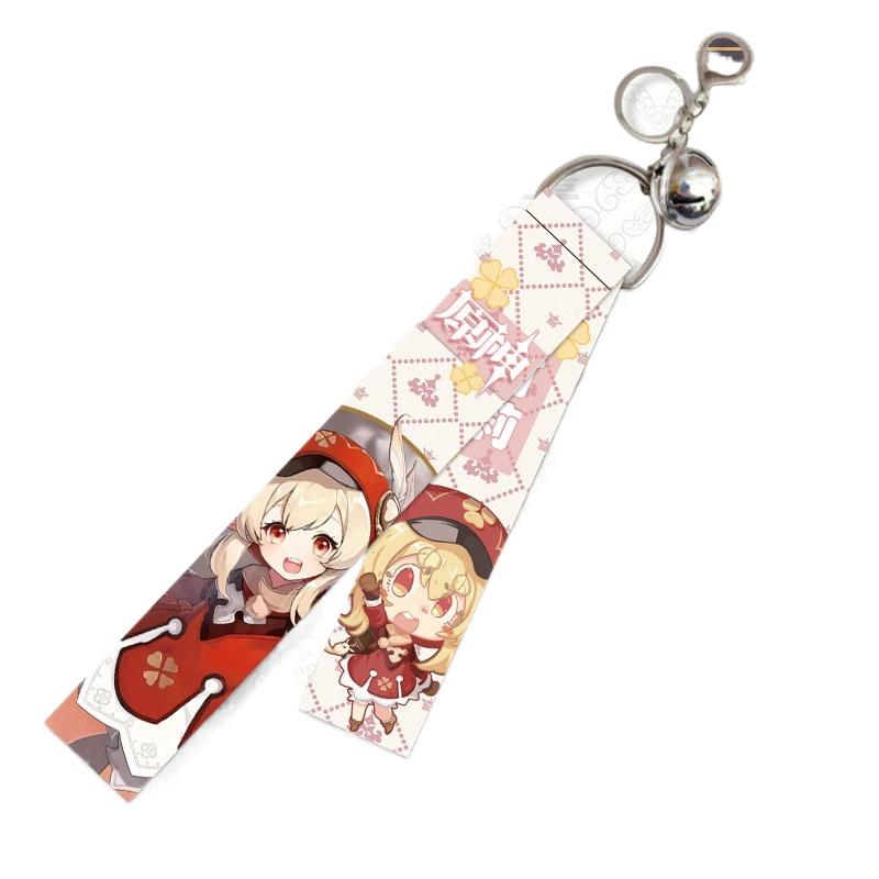 Брелок с подвеской в ​​виде игрового стримера, косплей Mengpa Mondstadt, брелки с героями мультфильмов, ювелирные изделия для фанатов