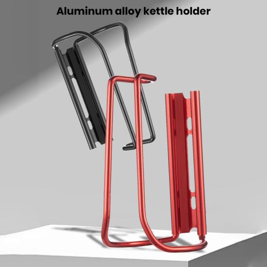 Bike Bottle Holder Aluminum Alloy Bicycle Kettle Cage Rustproof Easy To Install Universal Road Mountain Bike Water Bottle Rack