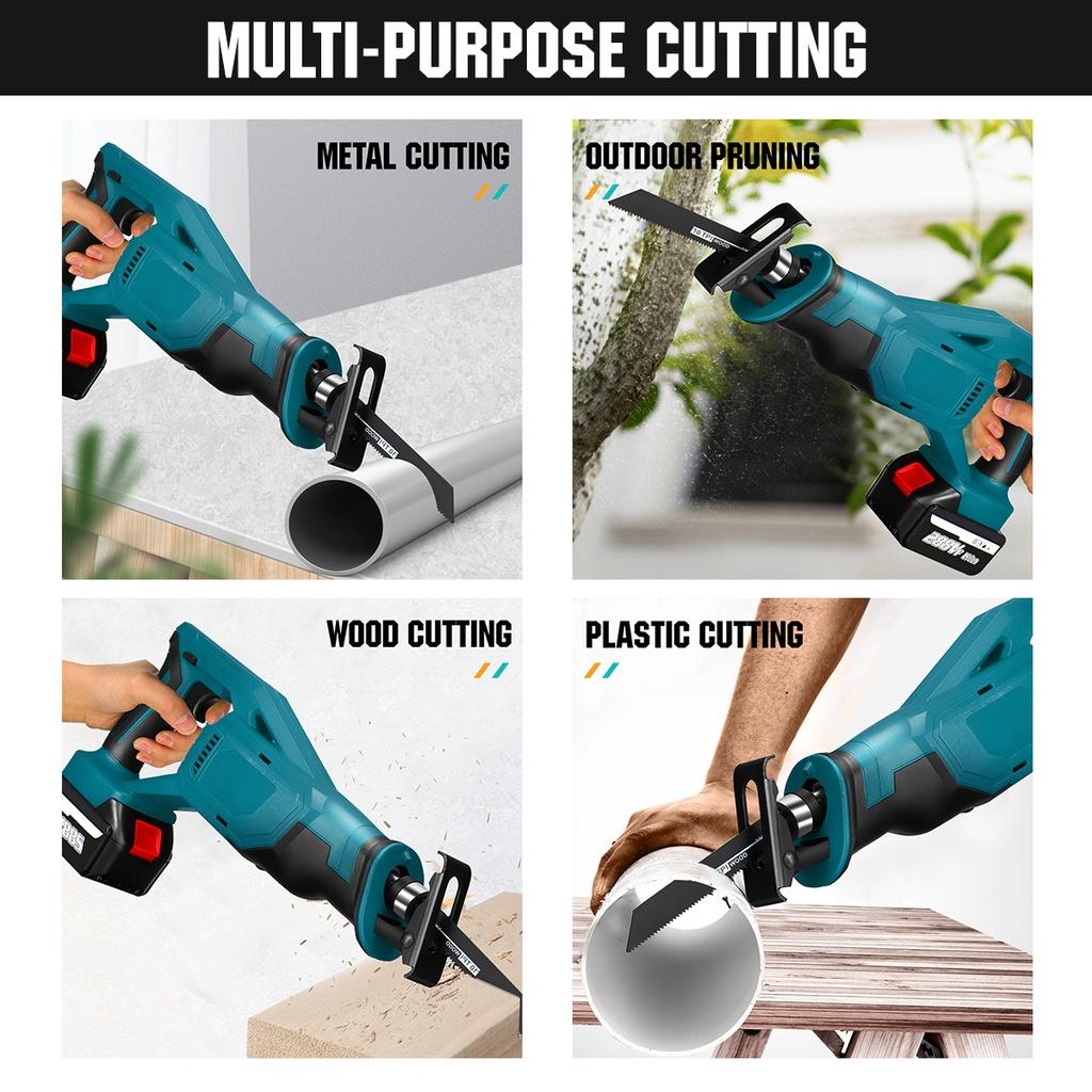 3000 Вт аккумуляторная возвратно-поступательная пила 288VF переменная скорость инструмент для резки металла и дерева электрическая пила с аккумулятором